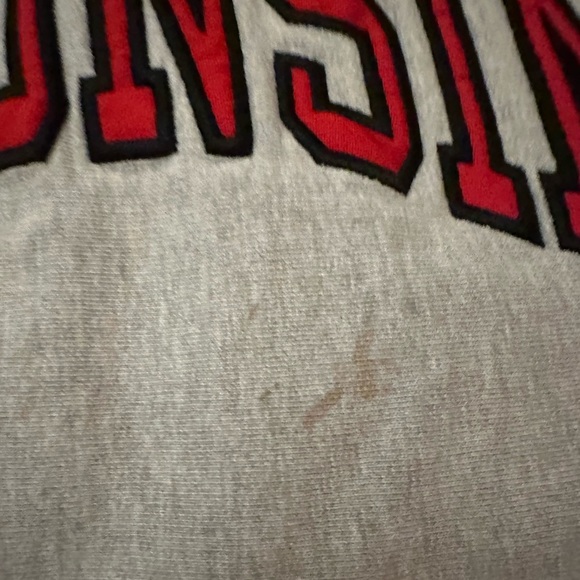 Gray Wisconsin Crewneck Sweater - Picture 3 of 4